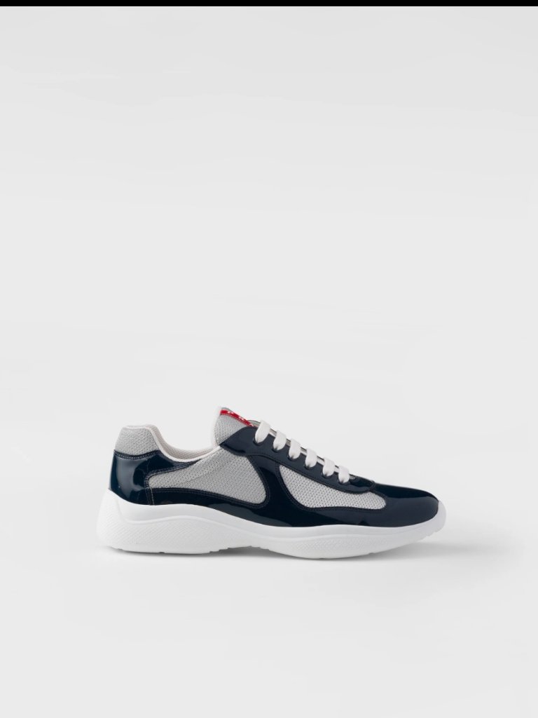 Men Prada Patent Leather Sneakers